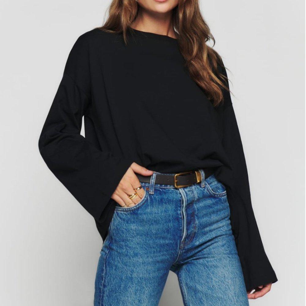 Reformation Oversized Long Sleeve Tee